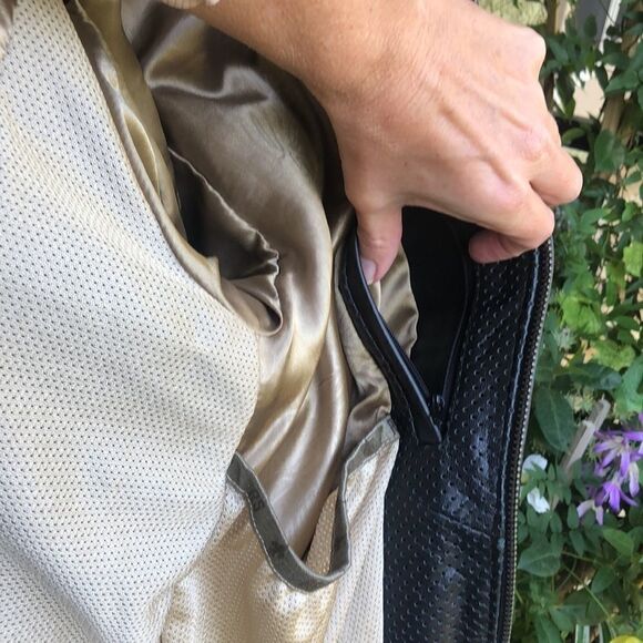 - NWOT Roland Sands Designer Men’s Wool/Leather Biker Jacket - Picture 12 of 16